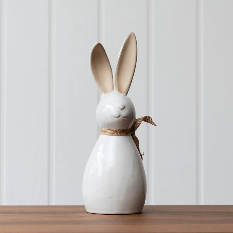 Ceramic Bunny with Bow | Large