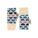 Women's Constellation Fingerless Gloves | Blue Hearts