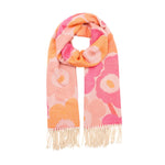 Women's Winter Floral Print Scarf | Pastel