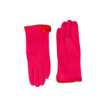 Women's Winter Gloves with Button Detail | Pink
