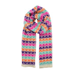 Women's Winter Heart Print Scarf | Multicolour