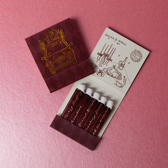 'Driving Home for Christmas' Mini Matchbook | Set of 10