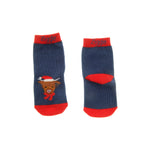 Baby's Christmas Highland Cow Leggings & Socks Set | 0-6 Months