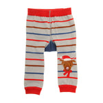 Baby's Christmas Highland Cow Leggings & Socks Set | 0-6 Months