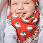 Baby's Christmas Pudding Dribble Bib