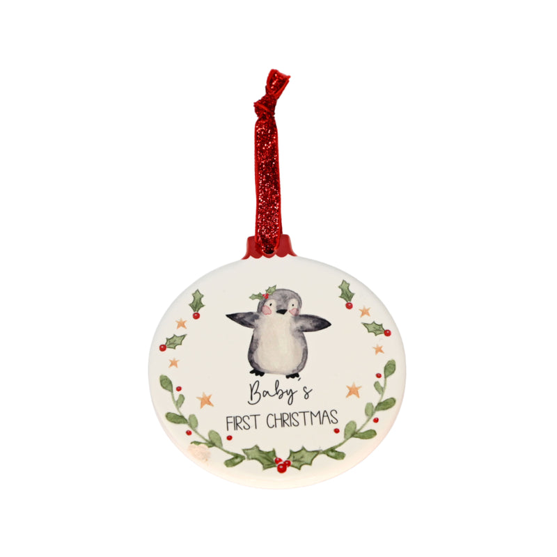 Baby’s 'First Christmas' Ceramic Tree Decoration