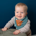 Baby's Highland Cow Bandana Bib