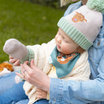 Baby's Highland Cow Wool Hat & Mittens Set | 0-12 Months