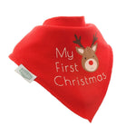 Baby's 'My First Christmas' Reindeer Dribble Bib