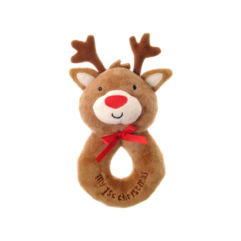 Baby's 'My First Christmas' Reindeer Rattle