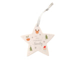 Baby's 'Our First Christmas as a Family' Christmas Tree Decoration | Ceramic