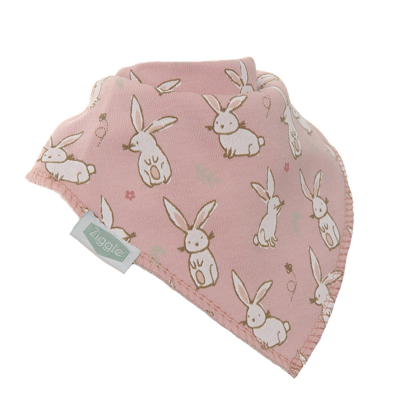 Bunnies Bandana Bib | Pink