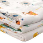 Savanna Animals Muslin Cloths | Set of 3