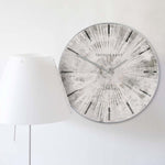 Silver Starburst Wall Clock | 20"