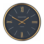 Hampton Wall Clock | Navy & Brass | 10''