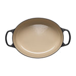 Oval Cast Iron Casserole Dish | Satin Black | 27cm