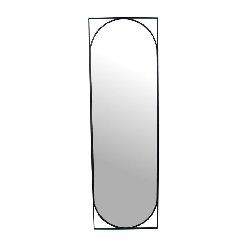 Long Metal Mirror | Isaac | Black