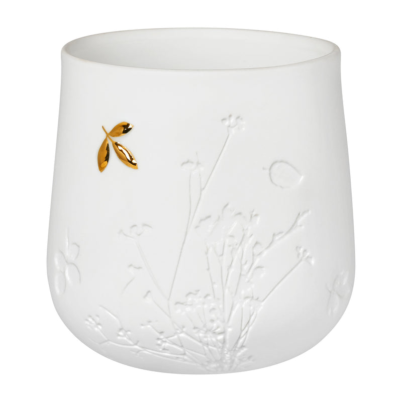 Tealight Holder | Golden Leaf