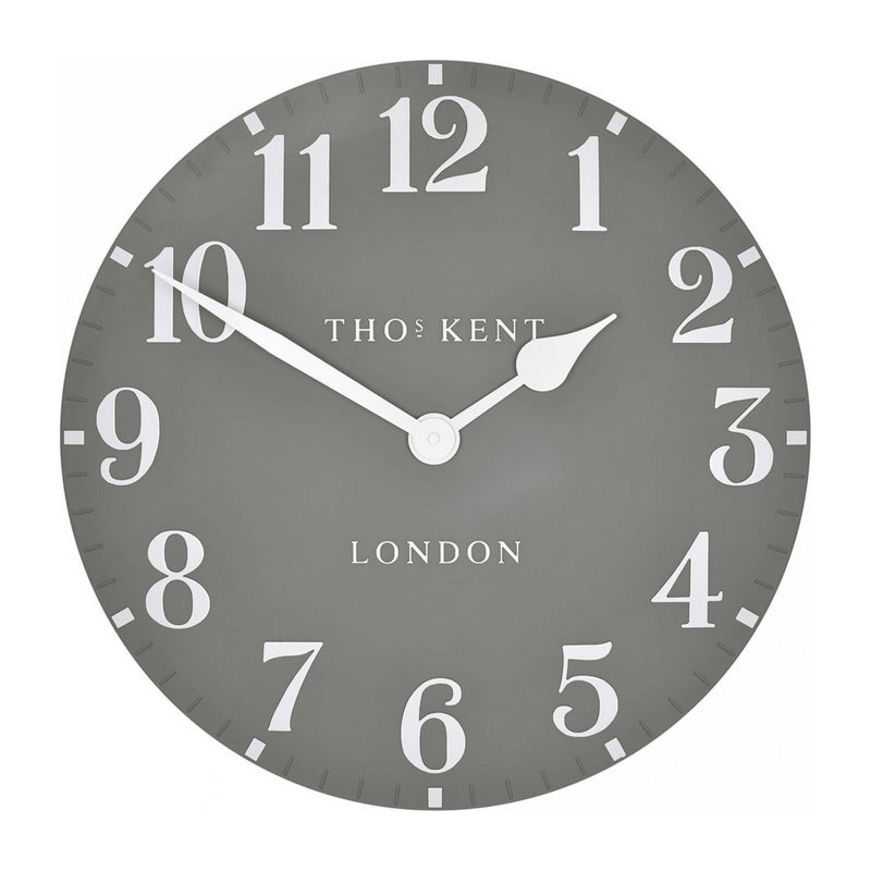 Arabic Wall Clock | Dolphin Grey | 20"