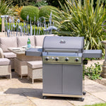 Classic 4 Burner Hybrid Barbecue with Side Burner | Matt Grey