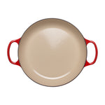 Shallow Cast Iron Casserole Dish | Cerise | 30cm
