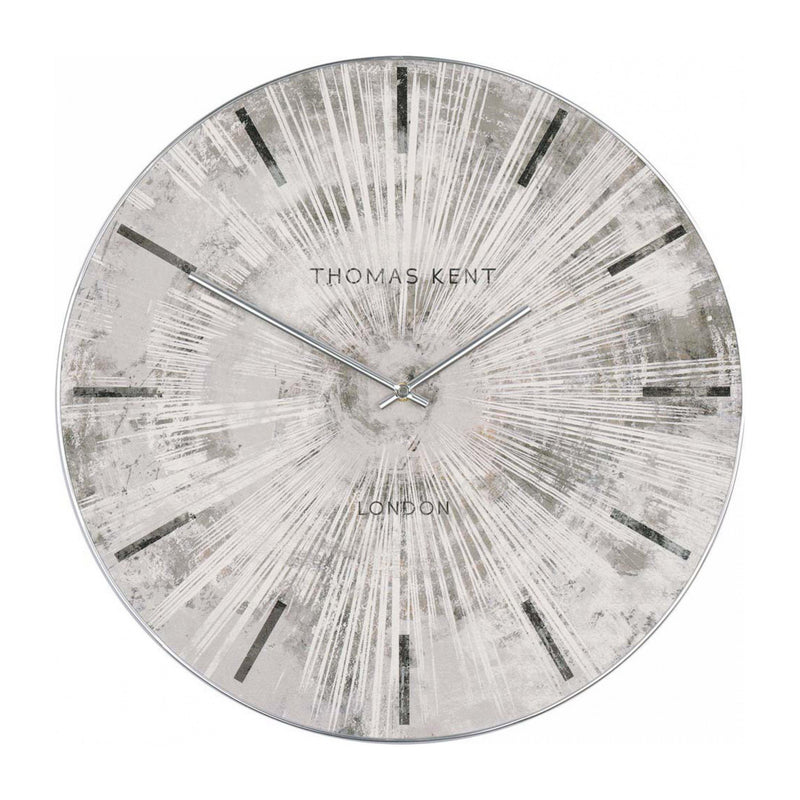 Silver Starburst Wall Clock | 20"