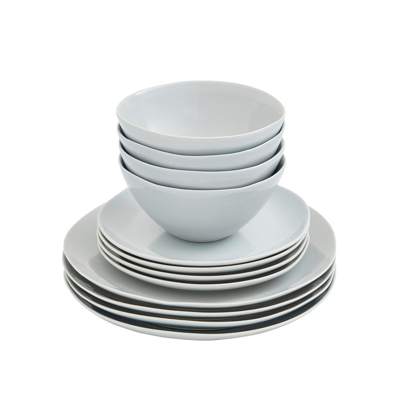 Arbor | 12 Piece Dinner Set | Dove Grey