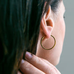 Hoop Earrings | Renee | Sterling Silver & Gold Plated