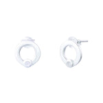 Bea Moonstone Stud Earrings | Sterling Silver