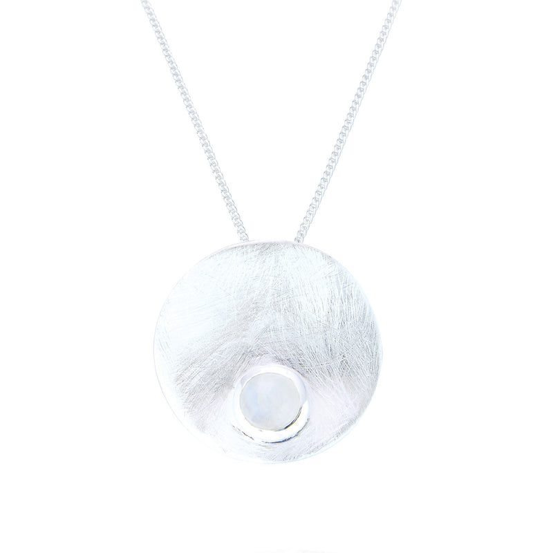 Dottie Moonstone Pendant Necklace | Sterling Silver