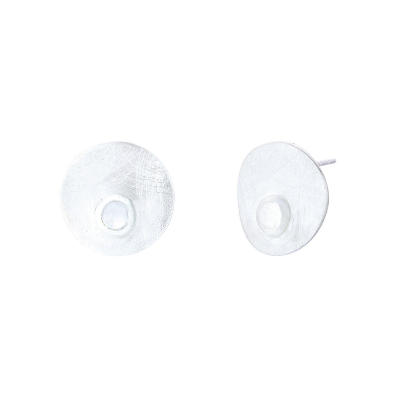 Dottie Moonstone Stud Earrings | Sterling Silver