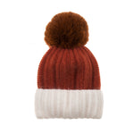 Faux Fur Pom Hat | Cinnamon Mix