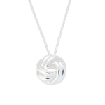 Karla Love Knot Pendant Necklace | Sterling Silver