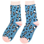 Leopard Spot Socks | Denim