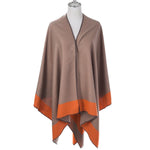 Reversible Poncho | Orange