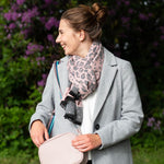 Leopard Print Scarf | Pink & Grey