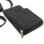 Nylon Phone Bag with Removable Strap | Black