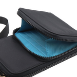 Nylon Phone Bag with Removable Strap | Black