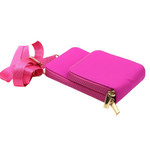 Nylon Phone Bag with Removable Strap | Pink