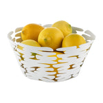 Barket Round Basket | White | 21cm