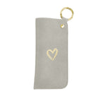 Majoie Heart Glasses Pouch | Grey