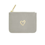 Majoie Heart Cosmetic Pouch | Grey