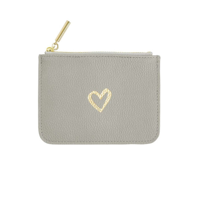 Majoie Heart Cosmetic Pouch | Grey