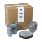 Nordic Sea Stoneware Breakfast Set | 12 Piece