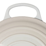 Round Cast Iron Casserole Dish | Meringue | 24cm