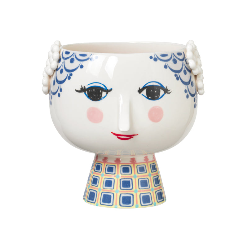 Eva Flowerpot | Blue | 21cm