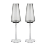 Belo Champagne Glasses | Smoke | Set of 2