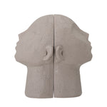 Baldur Split Head Bookends | Grey