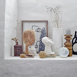 Berican Deco Vase | Terracotta | White