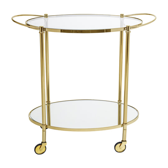 Fine Bar Table | Glass | Gold